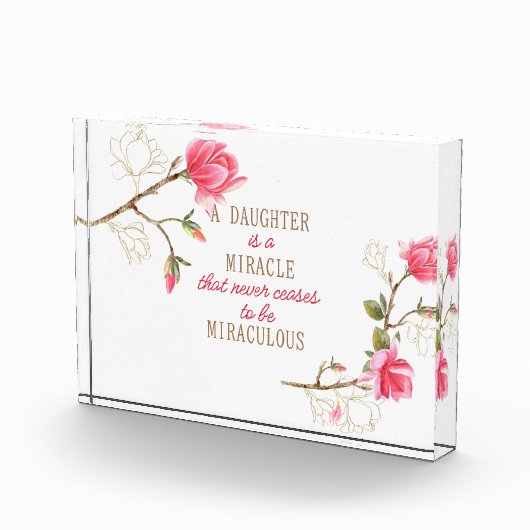 Bloc Photo Une Fille Est Un Miracle (Droite)