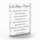 Bloc Photo Une prière de bébé Poème - Impression d'art Couleu (Gauche)