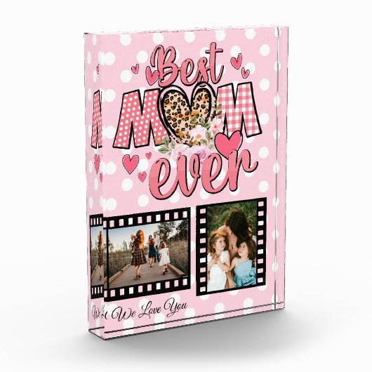 Bloc Photo Unique Meilleure Maman Jamais Photo Collage Person (Gauche)