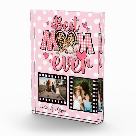Bloc Photo Unique Meilleure Maman Jamais Photo Collage Person (Droite)
