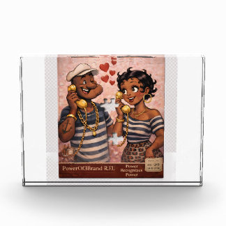 Bloc Photo Urban Royalty Love – Afrocentric Power Couple Art