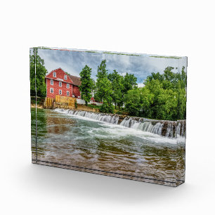 Bloc Photo Usine d'aigle de guerre et cascade