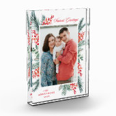 Bloc Photo Vacances Bonnes Fêtes saintes et À feuillage persi (Gauche)