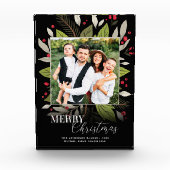 Bloc Photo Vacances de Noël dans la verdure moderne (Devant)