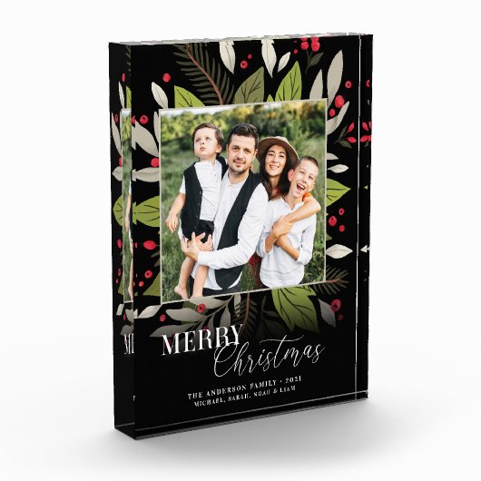 Bloc Photo Vacances de Noël dans la verdure moderne (Gauche)