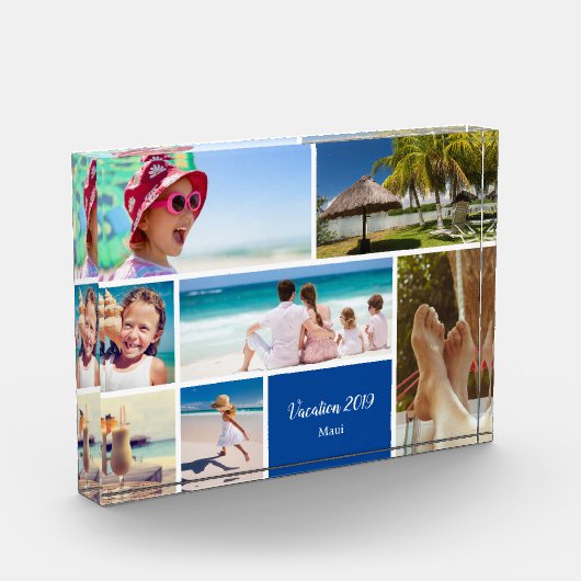 Bloc Photo Vacances en famille ou en couple 7 Photo Keepsaké, (Gauche)