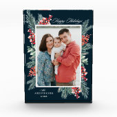 Bloc Photo Vacances joyeuses saintes et À feuillage persistan (Devant)