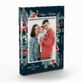 Bloc Photo Vacances joyeuses saintes et À feuillage persistan (Gauche)