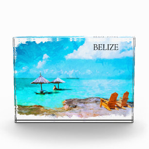 Bloc Photo Vacances plage de Belize tropical