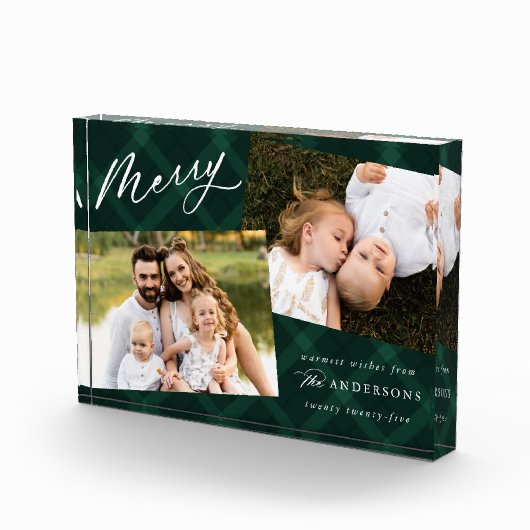 Bloc Photo Vacances Plaid Brossé Vert (Droite)