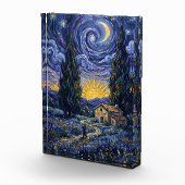 Bloc Photo Van Gogh Style Cypress Dusk Midnight Starry Night (Droite)