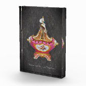 Bloc Photo Vase vintage rose vif (Droite)