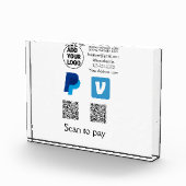 Bloc Photo Venmo paypal scan pour payer ajouter q r code logo (Droite)