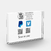 Bloc Photo Venmo paypal scan pour payer ajouter q r code logo (Gauche)