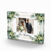 Bloc Photo Verdure Boho Succulent Foliage et Mariage d'or (Droite)