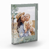 Bloc Photo Vert aquarelle Papillon maman Photo (Gauche)