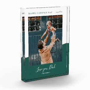 Bloc Photo Vert   Cadeau de fête des pères moderne Photo