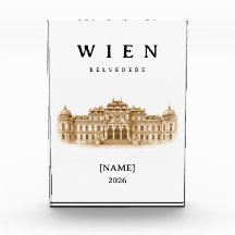 Vienne personnalisée Belvedere | Nom & Année