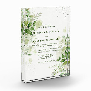 Bloc Photo Vignoble de verdure rustique Keepsaké Mariage Invi