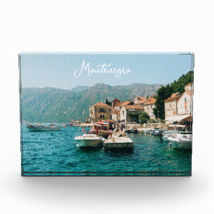 Bloc Photo Ville côtière de Perast, Monténégro