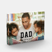Bloc Photo Vintage Dad Established Gift Photo (Gauche)