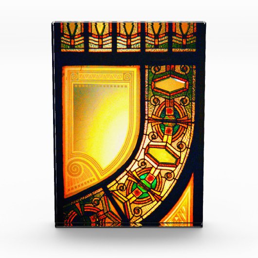 Bloc Photo Vitrail victorien élégant (Devant)