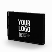 Bloc Photo Votre logo avec code QR et texte modifiables (Droite)