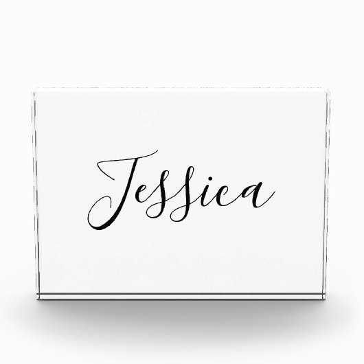 Bloc Photo Votre nom | Script élégant (Devant)