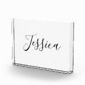 Bloc Photo Votre nom | Script élégant (Droite)