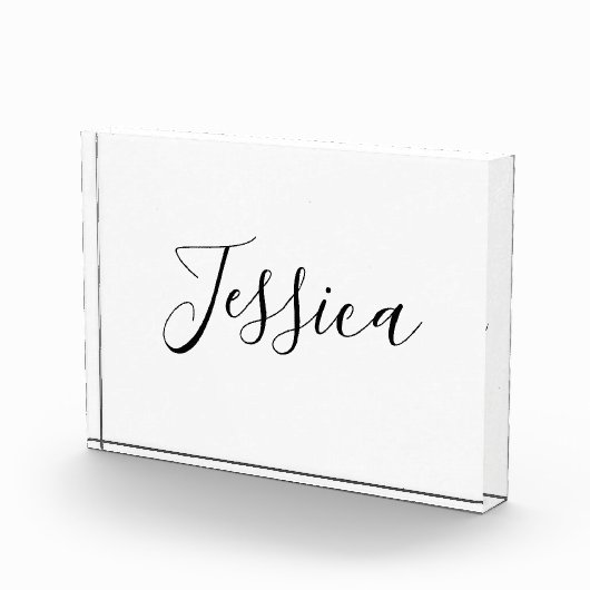 Bloc Photo Votre nom | Script élégant (Droite)