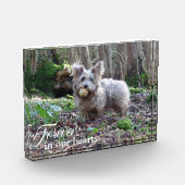 Bloc Photo Votre photo de chien pour toujours dans nos coeurs (Gauche)