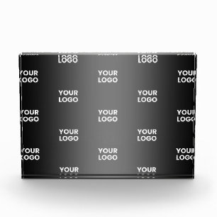 Bloc Photo Votre simple logo répétitif   Gradient noir et gri