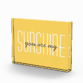 Bloc Photo Vous Êtes Mon Citation Sunshine Typographie Modern (Droite)