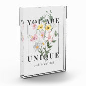 Bloc Photo Vous êtes un Slogan floral unique (Gauche)