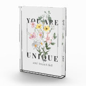 Bloc Photo Vous êtes un Slogan floral unique (Droite)