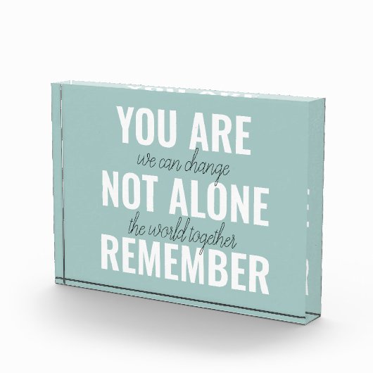 Bloc Photo Vous N'Êtes Pas Seul À Vous Souvenir De Inspiratio (Droite)