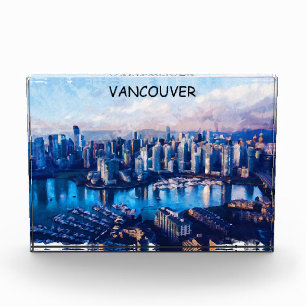 Bloc Photo Vue panoramique de Vancouver Canada