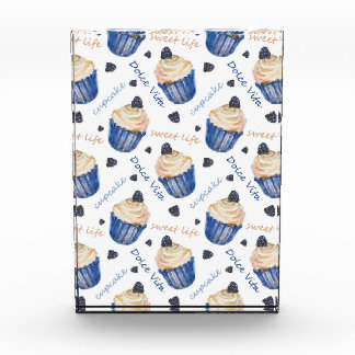 Bloc Photo Watercolor cupcakes