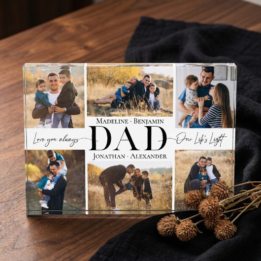 Bloc Photo We Love You Dad Simple Father Collage Keepsake
