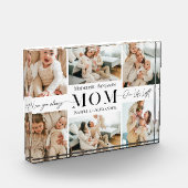 Bloc Photo We Love You Mom Simple Mother Collage Keepsake (Gauche)