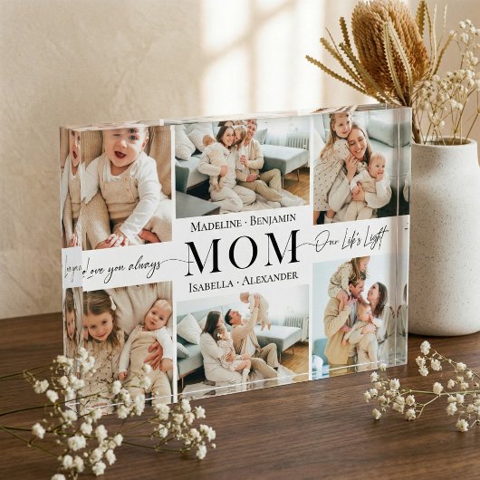 Bloc Photo We Love You Mom Simple Mother Collage Keepsake