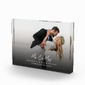 Bloc Photo Wedding Simple Photo Minimalist Couple Calligraphy (Droite)