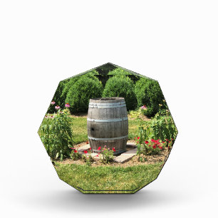Bloc Photo Wine Barrel Garden Decor, Château Morrisette, VA