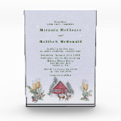 Bloc Photo Winter Wonderland Keepsaké Mariage Invitation (Devant)