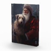 Bloc Photo Wolfhound avec Noël Festif du Père Noël (Droite)