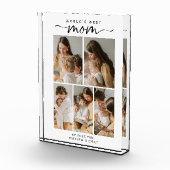 Bloc Photo World's Best Mom Photo Collage Script Photo Block (Droite)