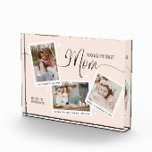 Bloc Photo World's Best Mom Script Photo Collage Mother's Day (Droite)