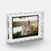 Bloc Photo XOXO Pattern Custom Photo Valentine's Photo Block (Gauche)