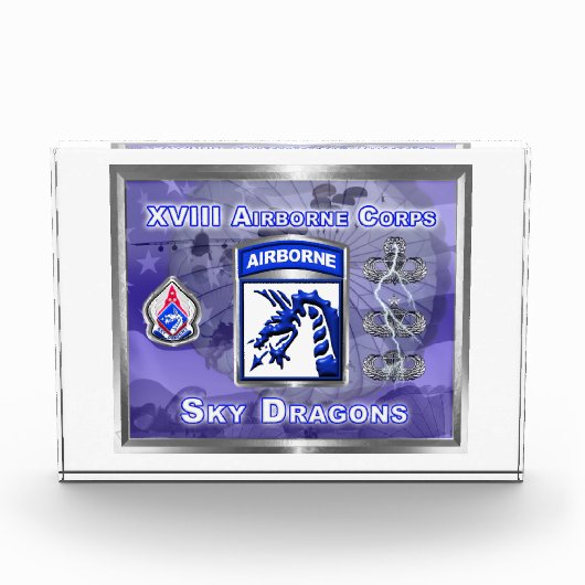 Bloc Photo XVIII Airborne Corps Sky Dragons Custom (Devant)