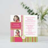 Blocage de couleurs heureux Invitation à la Petite (Debout devant)